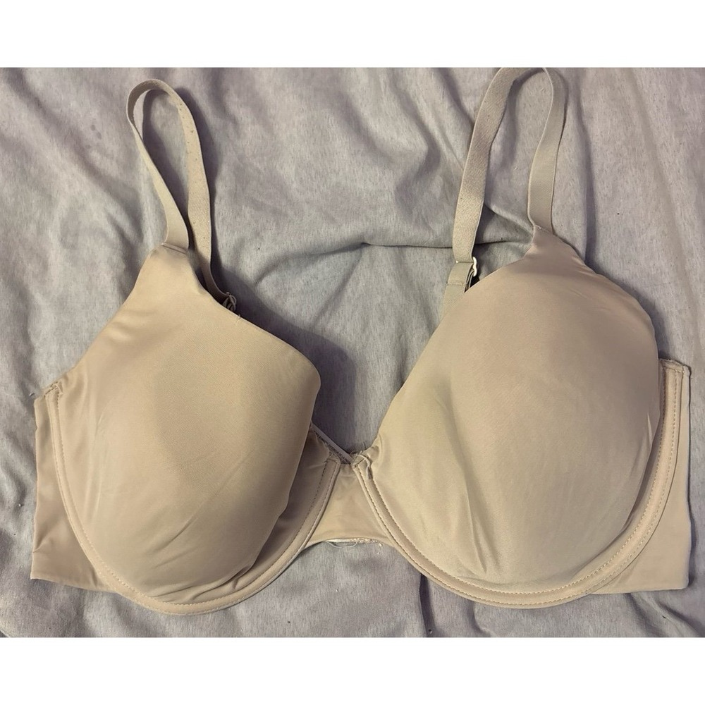 Gilligan & O'Malley Full Figure‎ Beige Underwire Bra, Size 38D